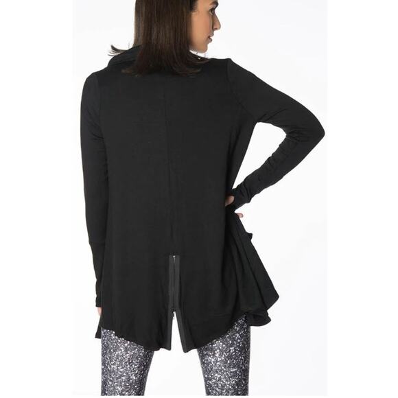 Terez Women's Black Zip-Up Drape Jacket M - Picture 13 of 14